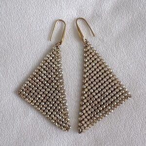 Gold Swarovski Crystal Earrings